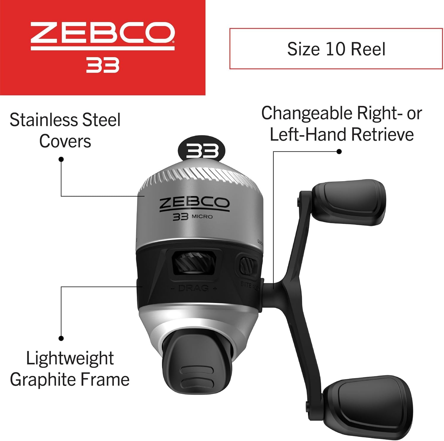 Zebco Spincast Fishing Reel - Image 2